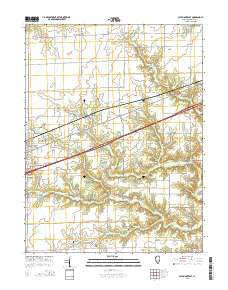 Altamont East Illinois Current topographic map, 1:24000 scale, 7.5 X 7.5 Minute, Year 2015