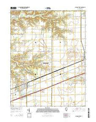 Altamont West Illinois Current topographic map, 1:24000 scale, 7.5 X 7.5 Minute, Year 2015