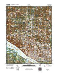 Alton Illinois Historical topographic map, 1:24000 scale, 7.5 X 7.5 Minute, Year 2012