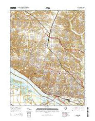 Alton Illinois Current topographic map, 1:24000 scale, 7.5 X 7.5 Minute, Year 2015
