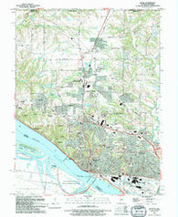 Alton Illinois Historical topographic map, 1:24000 scale, 7.5 X 7.5 Minute, Year 1994