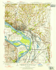 Alton Illinois Historical topographic map, 1:62500 scale, 15 X 15 Minute, Year 1927