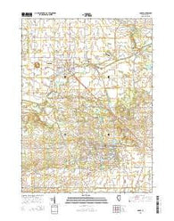 Amboy Illinois Current topographic map, 1:24000 scale, 7.5 X 7.5 Minute, Year 2015