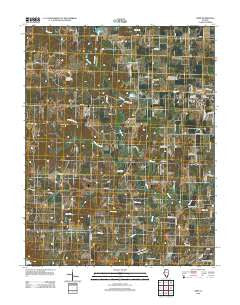 Ames Illinois Historical topographic map, 1:24000 scale, 7.5 X 7.5 Minute, Year 2012
