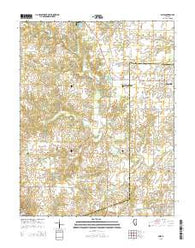 Ames Illinois Current topographic map, 1:24000 scale, 7.5 X 7.5 Minute, Year 2015
