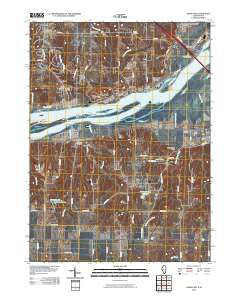 Andalusia Illinois Historical topographic map, 1:24000 scale, 7.5 X 7.5 Minute, Year 2010
