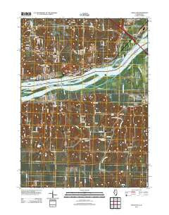 Andalusia Illinois Historical topographic map, 1:24000 scale, 7.5 X 7.5 Minute, Year 2012