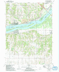 Andalusia Illinois Historical topographic map, 1:24000 scale, 7.5 X 7.5 Minute, Year 1991