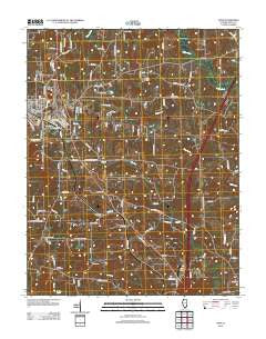 Anna Illinois Historical topographic map, 1:24000 scale, 7.5 X 7.5 Minute, Year 2012
