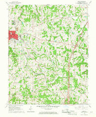 Anna Illinois Historical topographic map, 1:24000 scale, 7.5 X 7.5 Minute, Year 1966