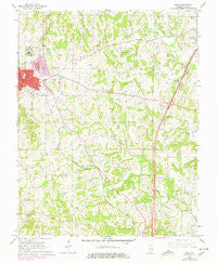 Anna Illinois Historical topographic map, 1:24000 scale, 7.5 X 7.5 Minute, Year 1966