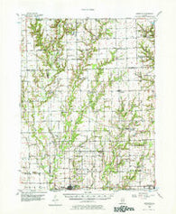 Annapolis Illinois Historical topographic map, 1:62500 scale, 15 X 15 Minute, Year 1956