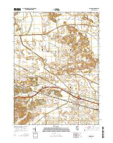 Annawan Illinois Current topographic map, 1:24000 scale, 7.5 X 7.5 Minute, Year 2015