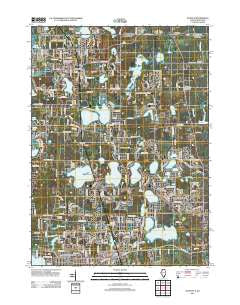 Antioch Illinois Historical topographic map, 1:24000 scale, 7.5 X 7.5 Minute, Year 2012