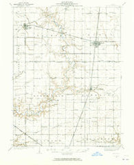 Arcola Illinois Historical topographic map, 1:62500 scale, 15 X 15 Minute, Year 1935