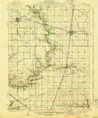 Arcola Illinois Historical topographic map, 1:62500 scale, 15 X 15 Minute, Year 1940