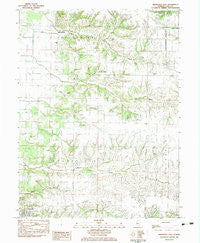 Arenzville East Illinois Historical topographic map, 1:24000 scale, 7.5 X 7.5 Minute, Year 1983