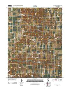 Arenzville East Illinois Historical topographic map, 1:24000 scale, 7.5 X 7.5 Minute, Year 2012
