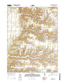 Arenzville East Illinois Current topographic map, 1:24000 scale, 7.5 X 7.5 Minute, Year 2015