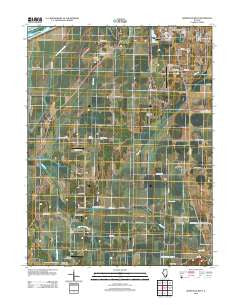 Arenzville West Illinois Historical topographic map, 1:24000 scale, 7.5 X 7.5 Minute, Year 2012