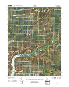 Argenta Illinois Historical topographic map, 1:24000 scale, 7.5 X 7.5 Minute, Year 2012