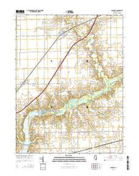 Argenta Illinois Current topographic map, 1:24000 scale, 7.5 X 7.5 Minute, Year 2015