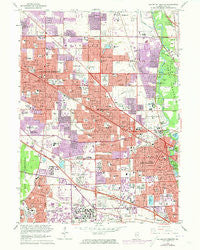 Arlington Heights Illinois Historical topographic map, 1:24000 scale, 7.5 X 7.5 Minute, Year 1962