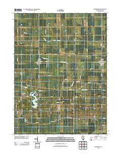 Arrowsmith Illinois Historical topographic map, 1:24000 scale, 7.5 X 7.5 Minute, Year 2012