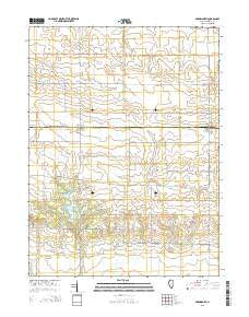 Arrowsmith Illinois Current topographic map, 1:24000 scale, 7.5 X 7.5 Minute, Year 2015