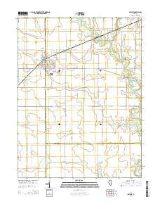 Arthur Illinois Current topographic map, 1:24000 scale, 7.5 X 7.5 Minute, Year 2015