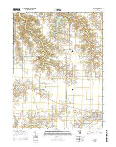 Ashland Illinois Current topographic map, 1:24000 scale, 7.5 X 7.5 Minute, Year 2015
