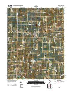 Ashley Illinois Historical topographic map, 1:24000 scale, 7.5 X 7.5 Minute, Year 2012