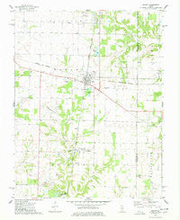 Ashley Illinois Historical topographic map, 1:24000 scale, 7.5 X 7.5 Minute, Year 1974