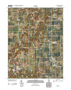Ashmore Illinois Historical topographic map, 1:24000 scale, 7.5 X 7.5 Minute, Year 2012