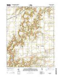 Ashmore Illinois Current topographic map, 1:24000 scale, 7.5 X 7.5 Minute, Year 2015