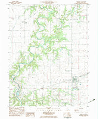 Ashmore Illinois Historical topographic map, 1:24000 scale, 7.5 X 7.5 Minute, Year 1982