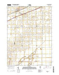 Ashton Illinois Current topographic map, 1:24000 scale, 7.5 X 7.5 Minute, Year 2015