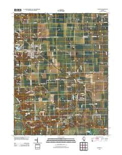 Athens Illinois Historical topographic map, 1:24000 scale, 7.5 X 7.5 Minute, Year 2012