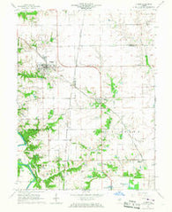 Athens Illinois Historical topographic map, 1:24000 scale, 7.5 X 7.5 Minute, Year 1966