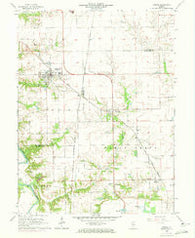 Athens Illinois Historical topographic map, 1:24000 scale, 7.5 X 7.5 Minute, Year 1966