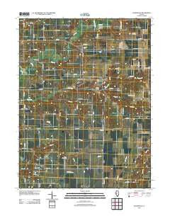 Athensville Illinois Historical topographic map, 1:24000 scale, 7.5 X 7.5 Minute, Year 2012