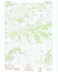 Athensville Illinois Historical topographic map, 1:24000 scale, 7.5 X 7.5 Minute, Year 1983