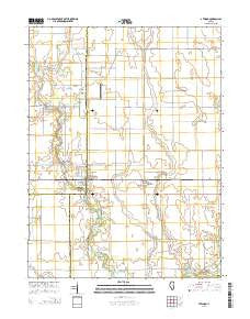 Atwood Illinois Current topographic map, 1:24000 scale, 7.5 X 7.5 Minute, Year 2015