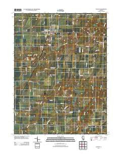 Augusta Illinois Historical topographic map, 1:24000 scale, 7.5 X 7.5 Minute, Year 2012