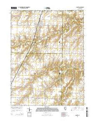 Augusta Illinois Current topographic map, 1:24000 scale, 7.5 X 7.5 Minute, Year 2015