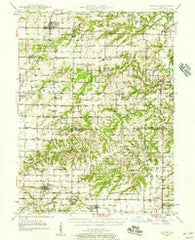 Augusta Illinois Historical topographic map, 1:62500 scale, 15 X 15 Minute, Year 1946
