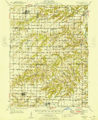 Augusta Illinois Historical topographic map, 1:62500 scale, 15 X 15 Minute, Year 1949