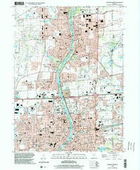 Aurora North Illinois Historical topographic map, 1:24000 scale, 7.5 X 7.5 Minute, Year 1998