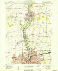 Aurora North Illinois Historical topographic map, 1:24000 scale, 7.5 X 7.5 Minute, Year 1950