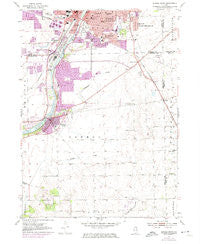Aurora South Illinois Historical topographic map, 1:24000 scale, 7.5 X 7.5 Minute, Year 1954